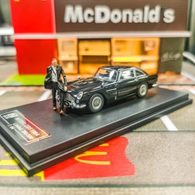 DCM 1/64 Escala Aston Martin DB5 1964 Negro Diecast Coche Modelo Colección Foto 1 de 4