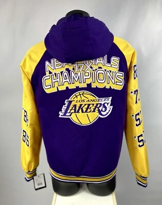 Los Angeles Lakers 17 Time NBA Championship Hooded Jacket G-III S M L XL 2X - Image 1 of 4