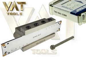 10x Iscar TAG N3C IC808 + KIT DE PUNCIÓN 1x espada 35-3 + 1x bloque de sujeción 2525-35 - Imagen 1 de 1
