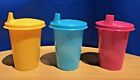 Tupperware Bell Tumbler / Toddler Cup With Sippy Seals 7oz BLUE,YELLOW,PINK New