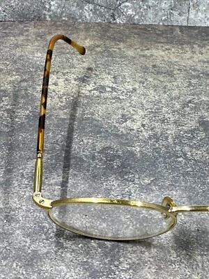 Used Vintage Giorgio Armani 192 Eyeglasses GA 192 C. 743 Shiny Gold 48mm ➖18 140 - Image 1 of 4