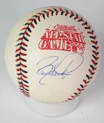 Barry Larkin Autographed Official 2000 MLB All-Star Baseball JSA COA - Image 1 of 3