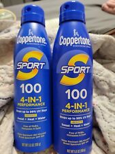 2x Coppertone SPORT 4-in-1 Spray Broad Spectrum SPF 100- Expires - 2/2026