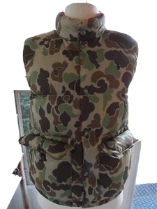 NEW Ralph Lauren Child Reversible Puffy Vest, Camo/Orange, L - Picture 1 of 5