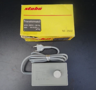 Stabo Transformator Trafo Regler 220V Auto Bahn Rennbahn Zubehör wie NEU & OVP - Bild 1 von 4