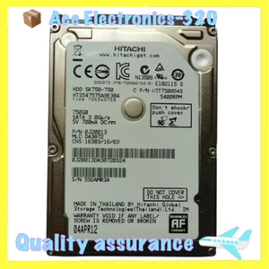 Hitachi HTS547575A9E384 750GB 5400RPM SATA 2.5" Laptop HDD Hard Disk Drive - Picture 1 of 6