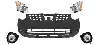 Front Bumper Cover Fascia & Fog light Assembly Kit For 2008-2013 Nissan Rogue - Image 1 of 4