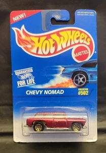 Chevy Nomad rojo número de coleccionista #502 Hot Wheels 1995 primeras ediciones 57 sellado - Imagen 1 de 13