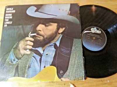 Merle Haggard Album “Going Where the Lonely Go” Vinyl LP- Epic Records 1982 - Image 1 of 2