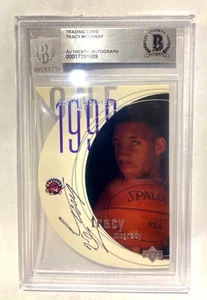 TRACY McGRADY Signed 1998-99 Upper Deck Rookie Discovery 1 Die-Cut RARE BAS Auto - Picture 1 of 2