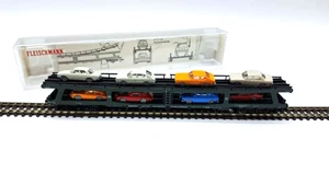 Fleischmann 1:160 N 8285 Doppelstock - Autotransportwagen mit 8 Fahrzeugen OVP - Bild 1 von 4