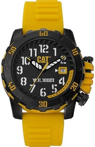 CAT Caterpillar Barricade Military Style Herren Datum Uhr gelbes Armband LK1712711 - Bild 1 von 1