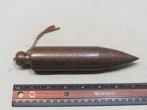 Vintage Large Steel 2 1/2 lb Bullet Shape Plumb Bob, Unbranded - Picture 1 of 1