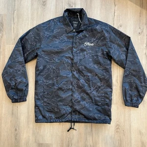 Staple x ThreadBeast Herren Windbreaker Jacke Gr. Medium Blau Schwarz Camouflage Logo - Bild 1 von 6