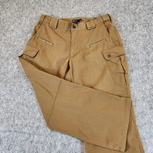 511 Tactical Stryke Pants Men 34×27 Brown Ripstop Cargo Tech Flex Khaki 5.11 - Picture 1 of 10