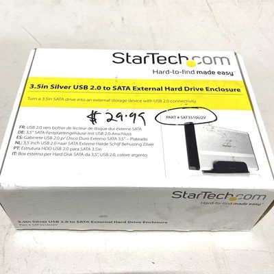 StarTech InfoSafe SAT3510U2V  3.5" USB 2.0 IDE/SATA Ext Hard Drive Enclosure - Image 1 of 4