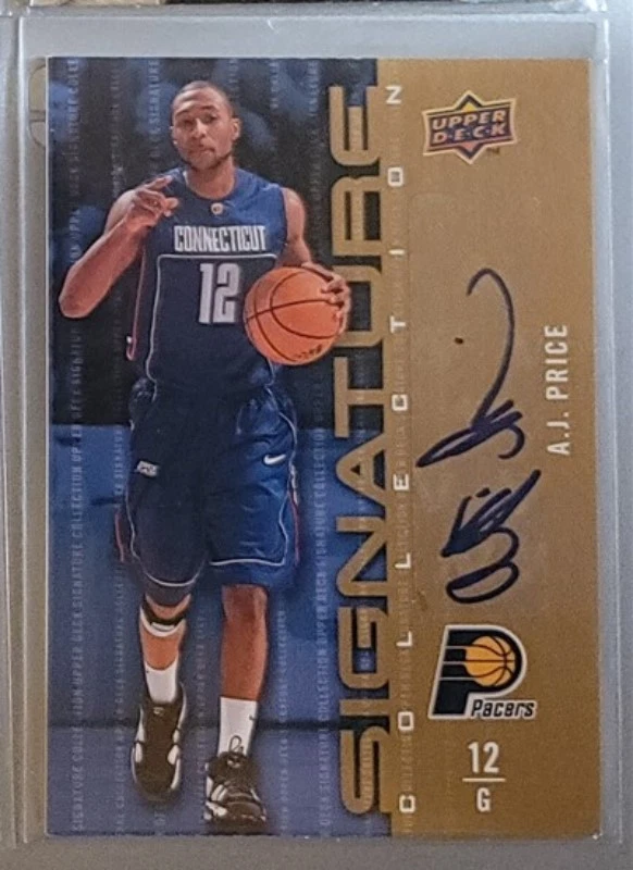 A.J. PRICE 2009-10 Upper Deck Signature Collection Auto PACERS  - Image 1 of 1