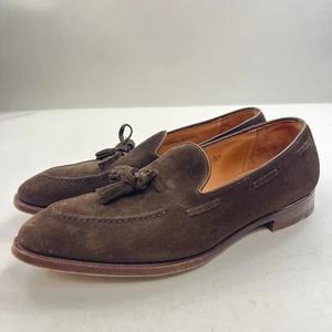 Polo Ralph Lauren Bench Made England Brown Suede Tassel Loafer Shoes Size 11 D - Bild 1 von 13