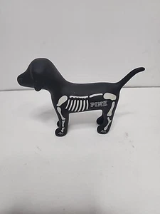 Pink Victoria's Secret Black Skeleton Logo Dog - Picture 1 of 5
