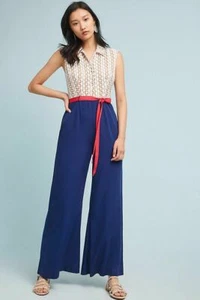 Tracy Reese Sweet Sailor Jumpsuit-12-$178 MSRP - Picture 1 of 2