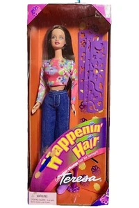 NIB 1998 Barbie Teresa Happenin' Hair Doll Mattel #29074 22884 - Picture 1 of 3