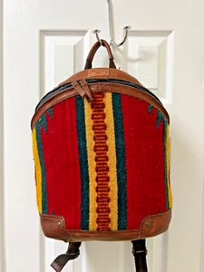 Will Leather Goods Backpack, lightly used, beautiful woven front - Picture 1 of 11