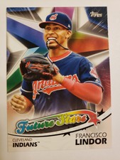 2018 Topps Francisco Lindor Future Stars Insert Card #FS-46 Cleveland Indians 