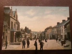 Vintage Postcard - Llangefni, High Street, early 1900, Anglesey , Wales . - Picture 1 of 2
