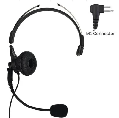 Headset With Boom Mic for Motorola 2 way Radio/walkie talkies with M1 Connector - Image 1 of 2