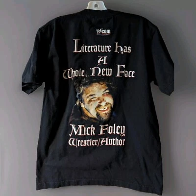 Camiseta De Colección WWF WWE MICK FOLEY Luchador de la Humanidad Autor Talla M Foto 1 de 4