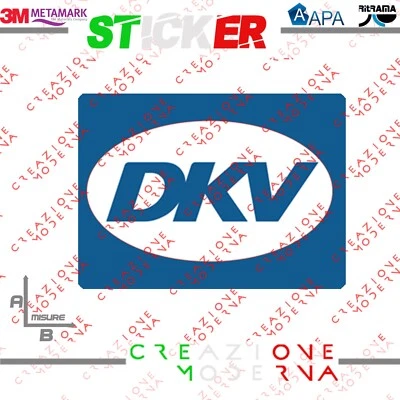 ADESIVO STICKER LOGO DKV MISURE PERSONALIZZATE - Immagine 1 di 2