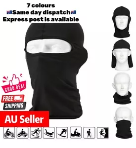 Full Face Mask lycra Balaclava Windproof Thin Motorcycle Cycling Ski Mask - Picture 1 of 27
