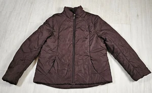Athletic Works Lined Puffer Coat Winter Jacket Womens XL 16/18 Brown - Picture 1 of 12