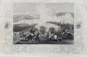 Impresión antigua de 1860; Crimea. Batalla de Tchernaya en 1855 después de Hind - Imagen 1 de 2