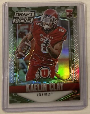 2015 Panini Prizm Collegiate Draft Picks Kaelin Clay Camo RC #86/199 Utah Utes - Image 1 of 2