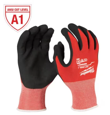 3 Brand New Pair Milwaukee 48-22-8903 Cut Level 1 Dipped Gloves XLarge - image 1 of 3
