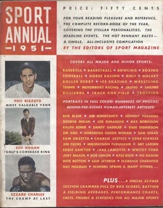 1951 Sport Annual magazine baseball Phil Rizzuto New York Yankees Ben Hogan GWat - Picture 1 of 3