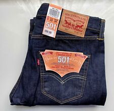 NEU VINTAGE LEVI's Original Fit Jeans Hose Denim 501 100% Baumwolle W33 L34 blau