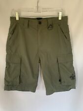 Boy Scouts of America BSA Supplex Nylon Olive Green Youth Shorts Size L LARGE