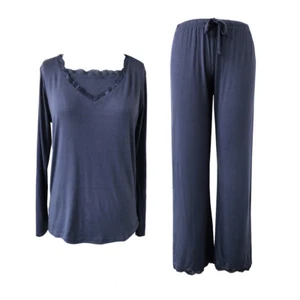 Sleepytime Sleepy Time Women's Bamboo Pajamas, Hot Flash Menopause Relief PJS, V - Picture 1 of 2