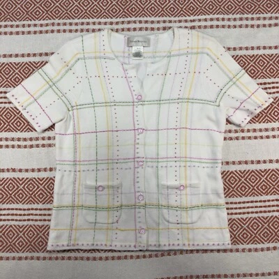 Vintage Susan Bristol Floral Embroidered Cardigan Sweater Womens Size Small - Image 1 of 4