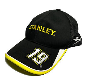Carl Edwards Stanley #19 Joe Gibbs Racing Team Adjustable Hat NASCAR Mesh Yellow