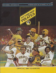 Revista oficial del programa del anuario de la MLB de los Piratas de Pittsburgh 1981 - Imagen 1 de 4