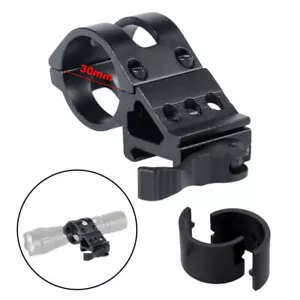 1 "45 Grad Taschenlampe Halterung Halter Für 20mm 30MM Picatinny Schiene - Bild 1 von 10