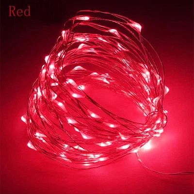 LED String Copper Wire Fairy Lights Battery USB 12V Xmas Party Fairy Decor Lamp - Image 1 of 4