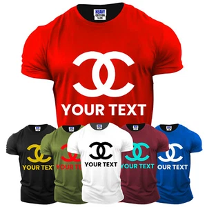 Personalized Custom Your Text Here Men's T Shirt USA Funny Birthday New Gift Tee - Picture 1 of 41
