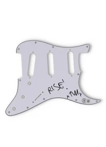 Tim McIlrath Signed Pickguard Inscribed "Rise" (Beckett) - Picture 1 of 2