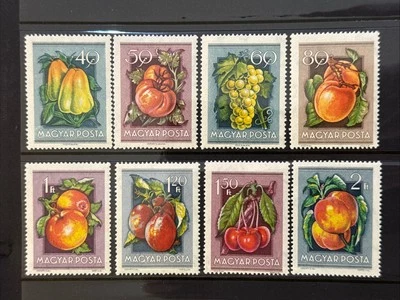 1954 Hungary Complete Set Fruit Stamps Sc# 1088-95 MH - Image 1 of 2