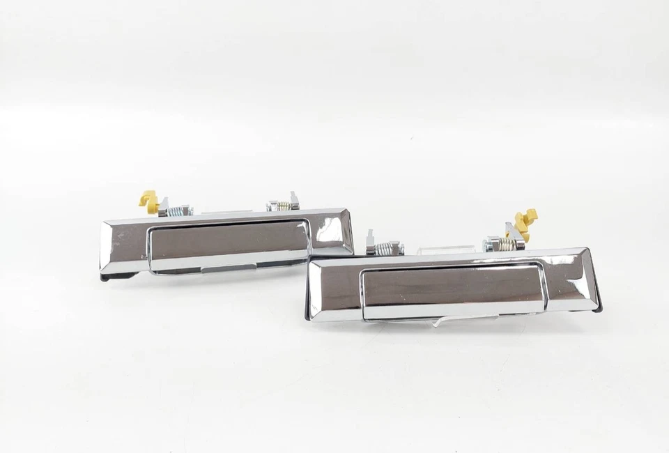 Par de manijas de puerta de metal cromado aptas para camioneta Toyota Hilux 4Runner 1984-88 Foto 1 de 4