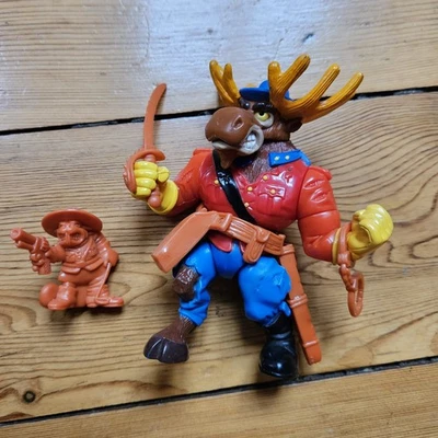 TMNT Monty Moose - Vintage Playmates Teenage Mutant Ninja Turtles - COMPLETE - Image 1 of 4